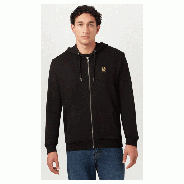 Belstaff Full Zip Hoodie - Black Belstaff Full Zip Hoodie - Black