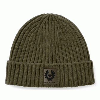 Belstaff Watch Beanie - Khaki Green 