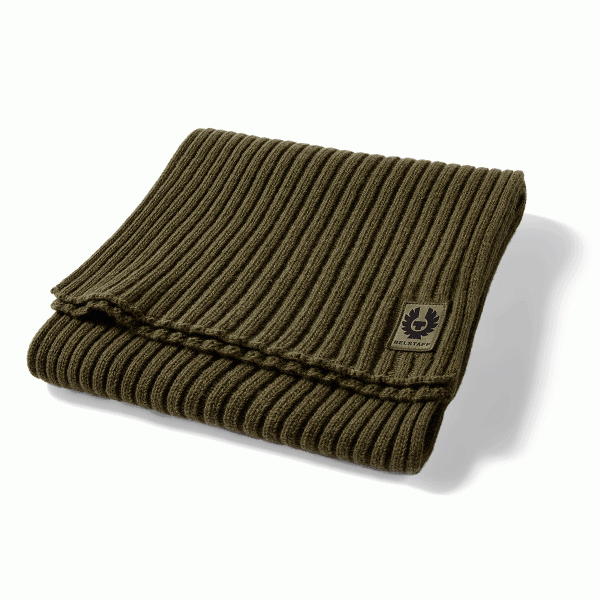 Belstaff Watch Scarf - Khaki Green Belstaff Watch Scarf - Khaki Green