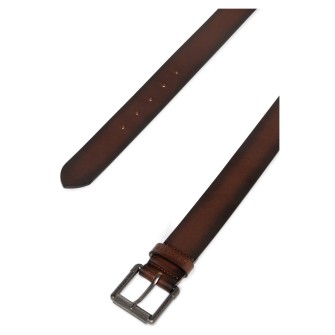Belstaff Roller Buckle Belt - Aged Brown 