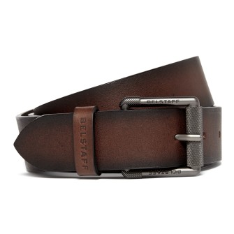 Belstaff Roller Buckle Belt - Aged Brown 