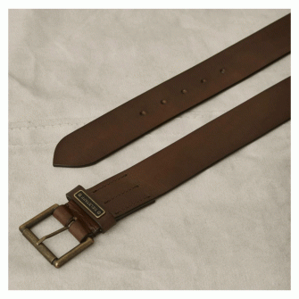 Belstaff Ledger Belt - Dark Brown 